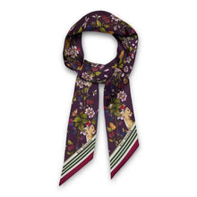 Load image into Gallery viewer, Blackberry & Mouse Twilly Scarf - Bill Skinner Studio