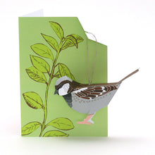 Load image into Gallery viewer, Bird cards / hanging decorations - Faye Stevens