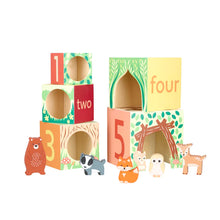 Load image into Gallery viewer, Woodland Stacking Cubes - Orange Tree Toys