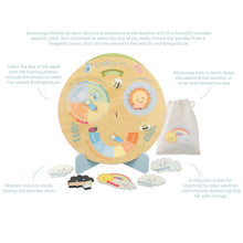 Load image into Gallery viewer, Spring Garden Weather Clock - Orange Tree Toys