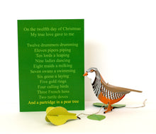 Load image into Gallery viewer, Bird cards / hanging decorations - Faye Stevens