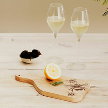 Load image into Gallery viewer, Etched bee oak hanging paddle - Selbrae House