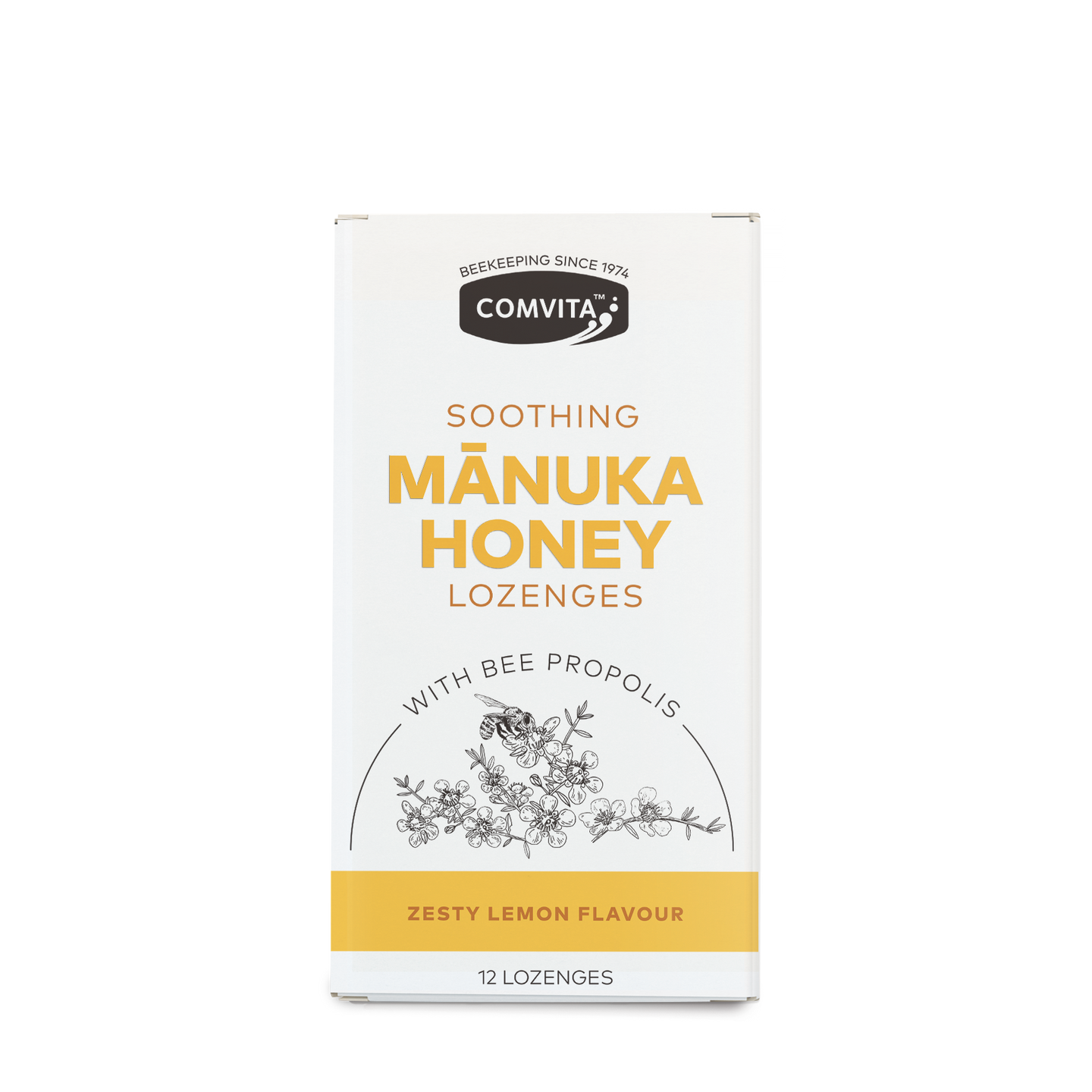 Manuka Honey & Propolis Lemon Lozenges - Comvita