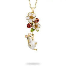 Load image into Gallery viewer, Strawberry &amp; Mouse Necklace
