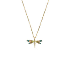 Load image into Gallery viewer, Enamel Dragonfly Pendant - Bill Skinner Studios
