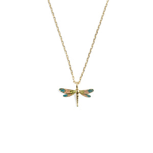 Enamel Dragonfly Pendant - Bill Skinner Studios