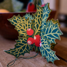 Load image into Gallery viewer, Festive Foliage Paper Ornaments - East End Press
