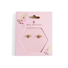 Load image into Gallery viewer, Bumble bee Stud Earrings - Bill Skinner Studio
