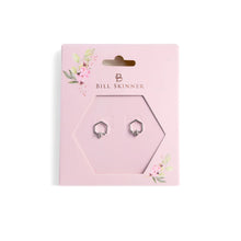 Load image into Gallery viewer, Hexagon Bumble Bee Stud Earrings - Bill Skinner Studio
