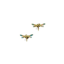 Load image into Gallery viewer, Enamel Dragonfly Studs - Bill Skinner Studio
