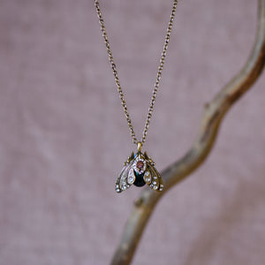 Bejewelled Moth Pendant - Bill Skinner Studio