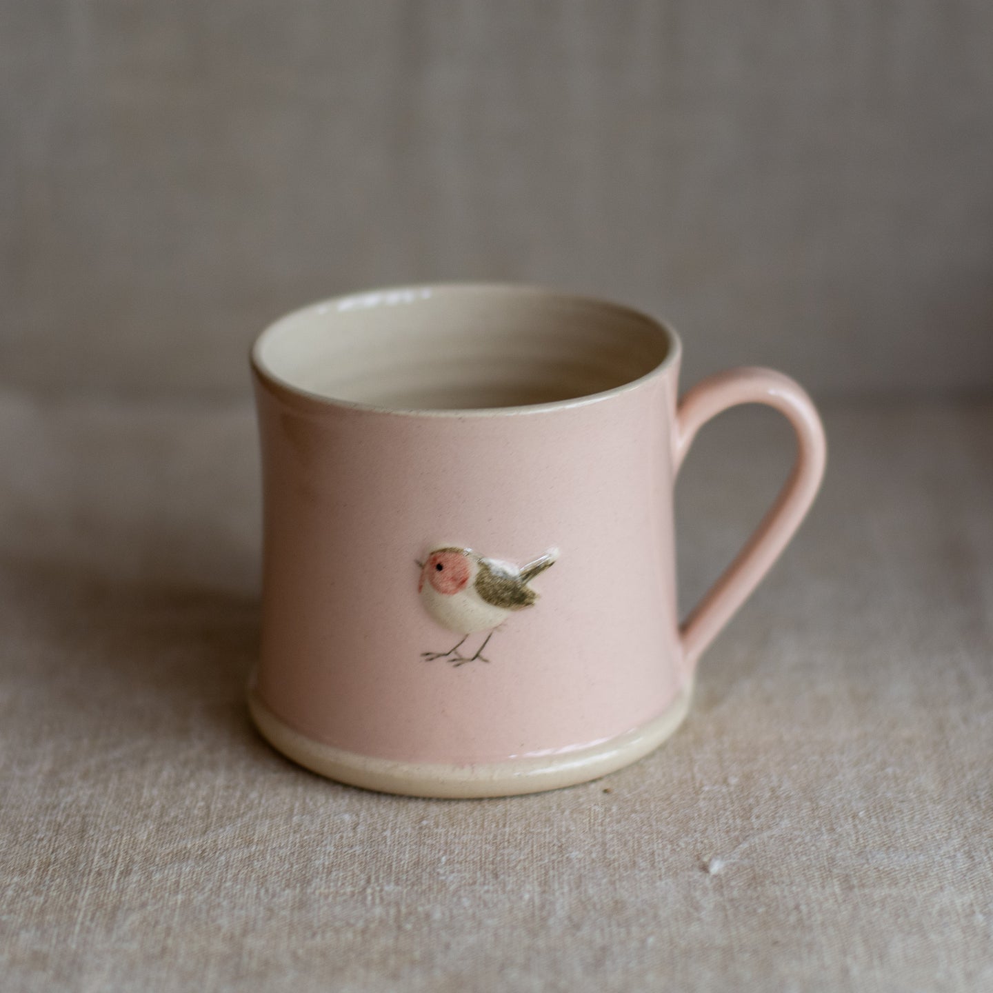 Hogben Pottery mug - robin