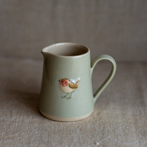 Hogben Pottery jug - robin