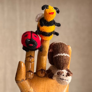 Hand Knitted Finger Puppet