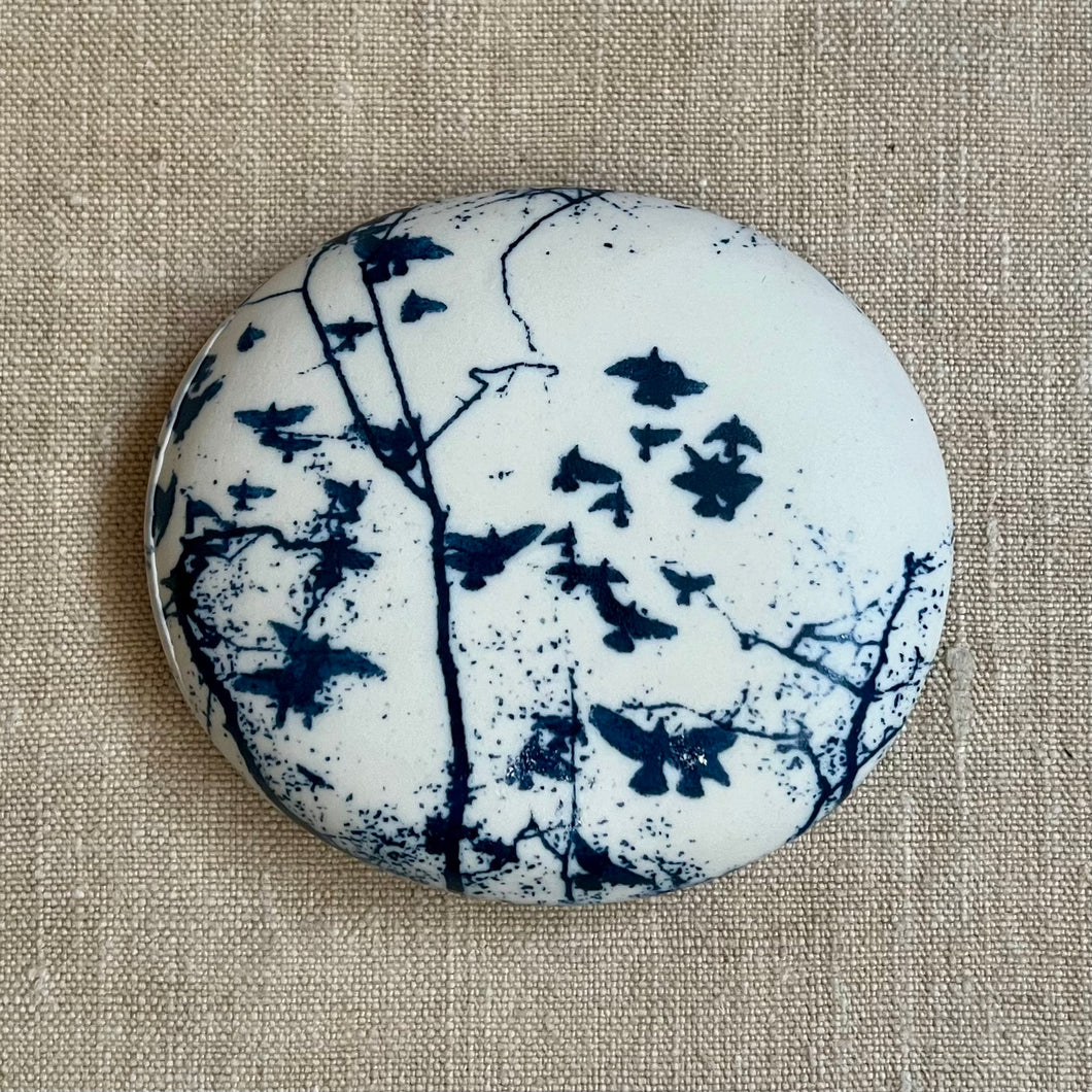 Porcelain pebble - Clare Mahoney Ceramics