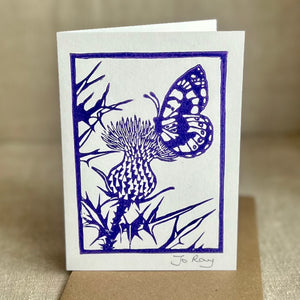 Hand Printed Linocut Greetings Cards - Jo Ray