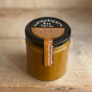 British Honey with Ginger and Turmeric - Wainwright's Bee Farm