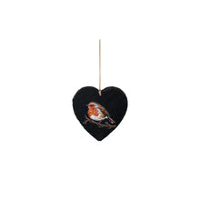 Load image into Gallery viewer, Robin Heart Slate Decoration - Selbrae House
