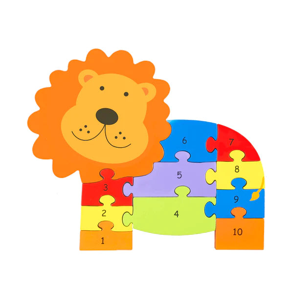 Lion Number Puzzle - Orange Tree Toys