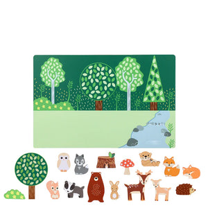 Woodland Animal Magnetic Picture Board - Orange Tree Toys