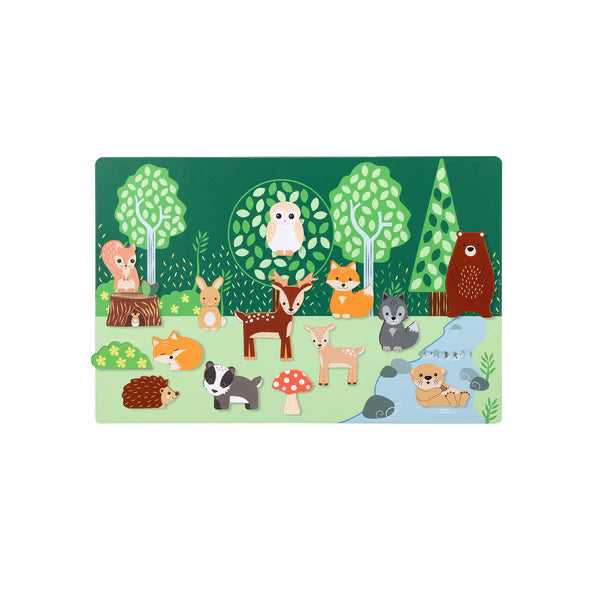 Woodland Animal Magnetic Picture Board - Orange Tree Toys