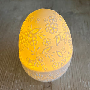 Porcelain Egg Shaped Tealight Holder