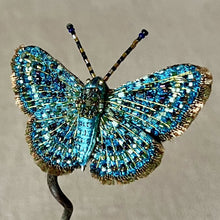 Load image into Gallery viewer, Embroidered Butterfly / Moth Brooch - Trovelore
