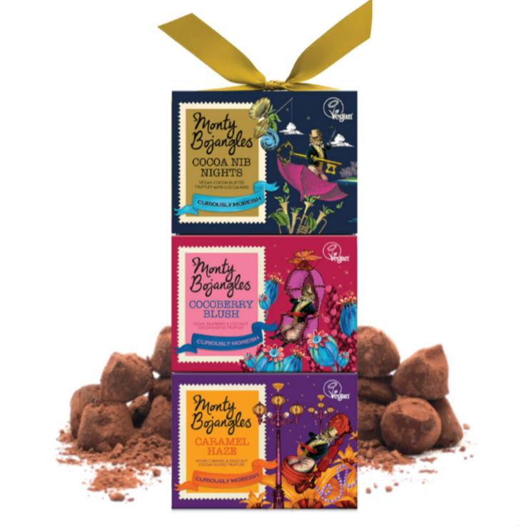 Truffles Gift Tower, 300g (3 x 100g gift pack) - Monty Bojangles