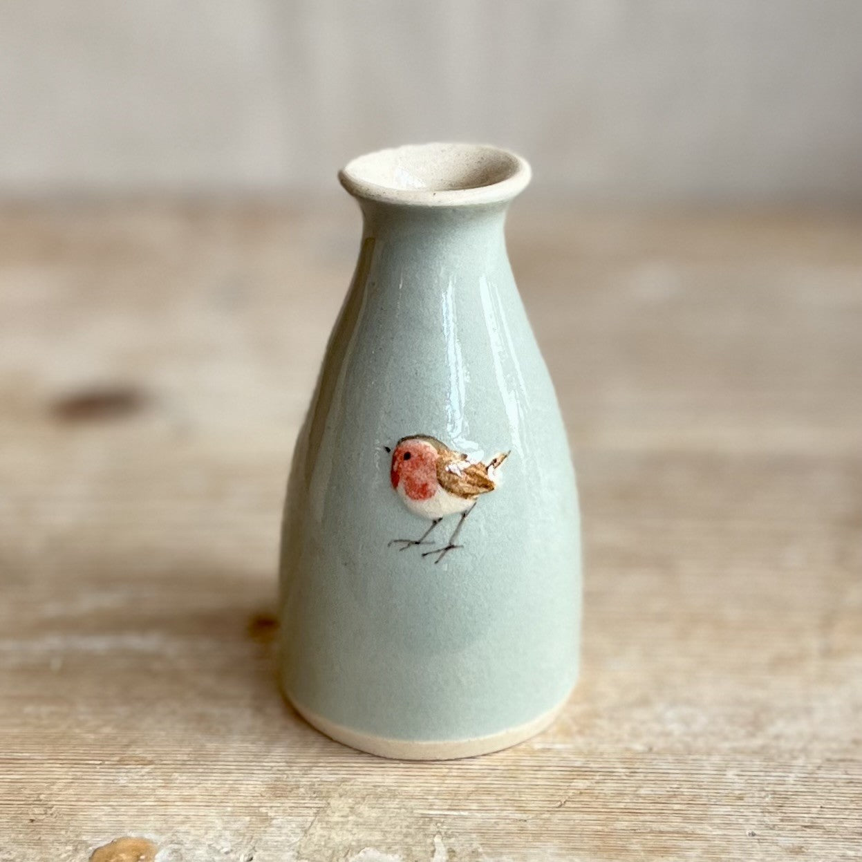 Hogben Pottery Bud Vase - Robin