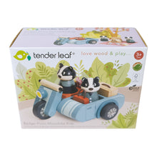 Load image into Gallery viewer, Badger Picnic Motorbike Ride - Tender Leaf
