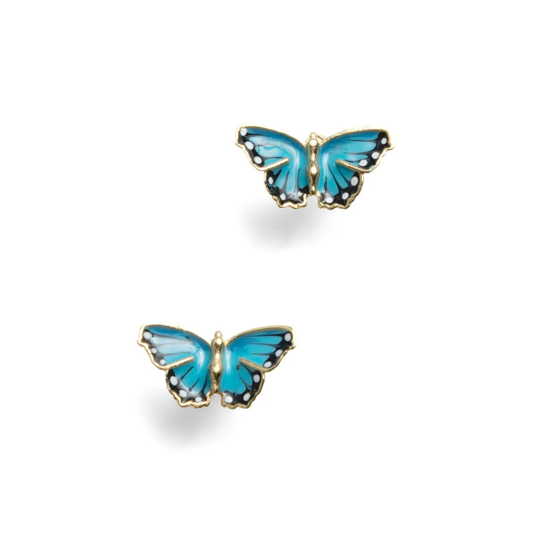 Blue Butterfly Studs - Bill Skinner Studio