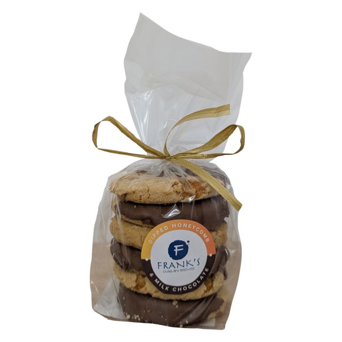 Dipped Honeycomb & Milk Chocolate Oaties - Frank's Biscuits
