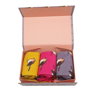 Bamboo Socks Box (3 pairs) - Miss Sparrow