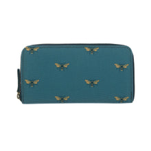 Load image into Gallery viewer, Bees Teal Wallet / Purse - Sophie Allport
