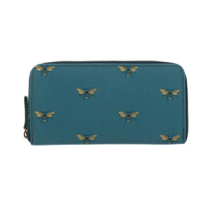 Bees Teal Wallet / Purse - Sophie Allport