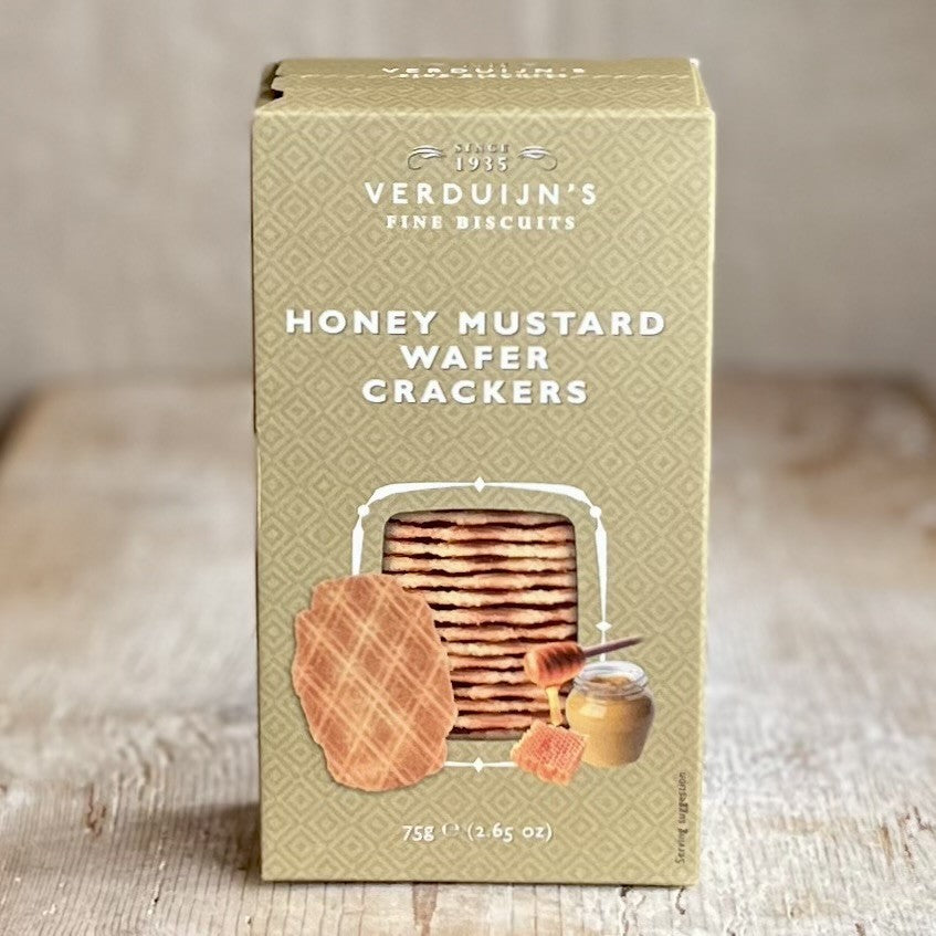 Honey Mustard Wafer Crackers - Verduijn's Fine Biscuits