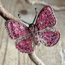 Load image into Gallery viewer, Embroidered Butterfly / Moth Brooch - Trovelore
