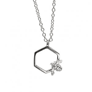 Hexagon Bumble Bee Pendant - Bill Skinner Studio