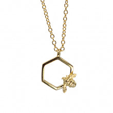 Load image into Gallery viewer, Hexagon Bumble Bee Pendant - Bill Skinner Studio
