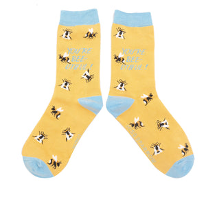 Bamboo 'Bee-utiful' Socks Box (set of 2) - Miss Sparrow