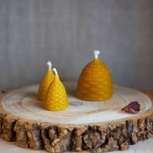 Miniature Skep Beeswax Candle