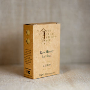 Raw honey bar soap 95g - The Great British Bee Co.