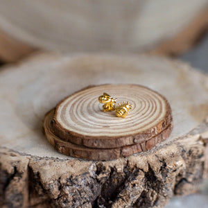 Honey bee stud earrings - Alex Monroe