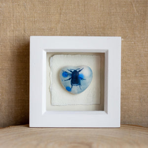 Framed ceramic heart - Clare Mahoney Ceramics