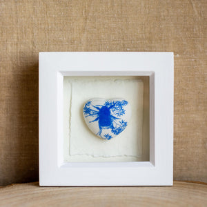 Framed ceramic heart - Clare Mahoney Ceramics