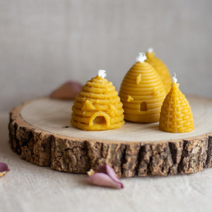 Miniature Skep Beeswax Candle