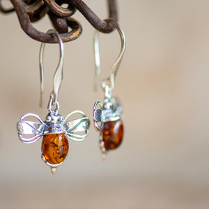 Bumble Bee Drop Earrings - Henryka