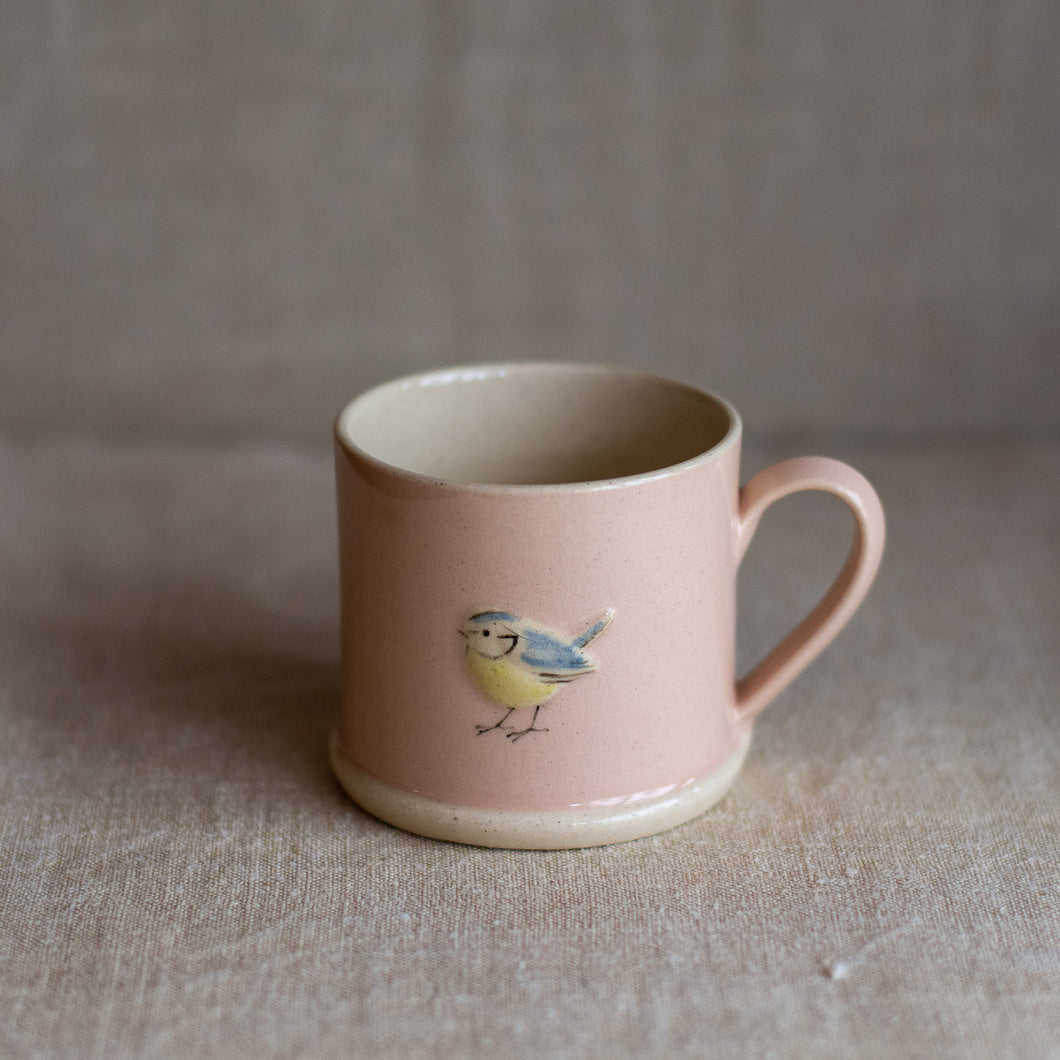 Hogben Pottery Espresso Mug - Blue Tit