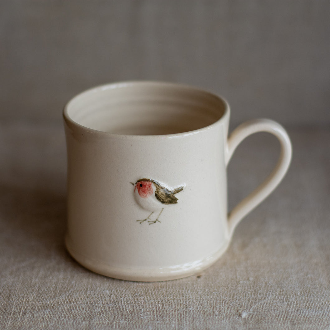 Hogben Pottery mug - robin