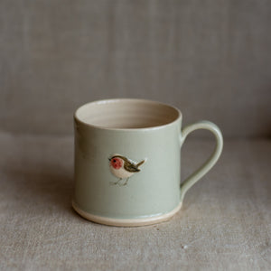 Hogben Pottery espresso mug - robin